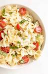 Light and Easy Pasta Salad Recipe | Bow Tie Pasta Salad | Julie Blanner