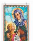 St Anne Pendant and Prayer Card Set