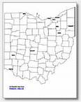 printable Ohio major cities map labeled