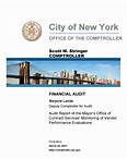 Audit Report of the Mayor’s Office of Contract Services’ Monitoring of Vendor Performance Evaluations
