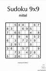 Sudoku Rätsel mittel 9x9