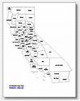 printable California county map labeled