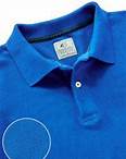 z3 Polo Garment Dyed Medium Blue Solid Tailored Fit Casual Cotton T-Shirt