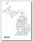 printable Michigan county map labeled