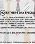 Father's Day Special at Hind Quarter Meat Co.
