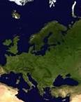 Carte satellite de l'Europe