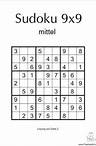Sudoku Vorlage - mittel