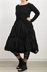 rundholz - Shirtjacke in Longform Pinguin Look Cotton Jersey Ripp black 370,00 EUR