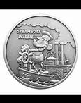 2024 1oz Fiji Steamboat Willie .999 Silver Antique Coin (Certificate #1)