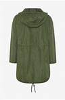 Yours Clothing POCKET WITH CONTRAST DRAWSTRINGS - Parka - green