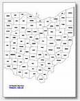 printable Ohio county map labeled