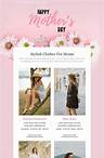 Mother’s Day Email Template "Always Stylish" for Fashion industry mobile view