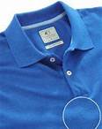 z3 Polo Garment Dyed Cobalt Solid Tailored Fit Casual Cotton T-Shirt