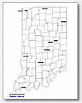 printable Indiana major cities map labeled