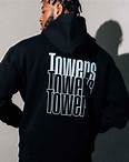 Hoodie „Towers x3“ Schwarz (Backprint)