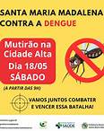Mutirão de Combate à Dengue: Ação na Cidade Alta Reforça Prevenção e Eliminação de Focos A ação acontecerá neste sábado, dia 18 de maio, a partir das 9h, com o tema "10 Minutos Contra a Dengue".