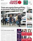 Journal Ouest France (France). Les Unes des journaux de France. Toute la presse d'aujourd'hui. Kiosko.net