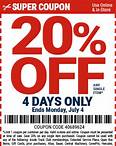 20% Off Coupon for Any Single Item – Now Thru 7/4