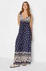 LTS Tall Navy Blue Daisy Print Maxi Dress | Long Tall Sally