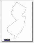 printable New Jersey outline map