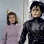 Johnny Depp and Dianne Wiest in Edward Scissorhands (1990)