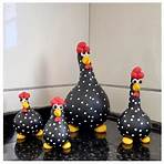 Familia galinha em cabaça artesanato decoração R$ 60,90 R$ 59,90