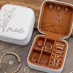 Travel Jewelry Box, Personalized Gifts for Her, Wedding Bridesmaid Gifts, Engraved Jewelry Case, Birthday Gift for Women, Jewelry Organizer Sale Price $4.25 Original Price $8.50