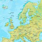 Physische landkarte von Europa