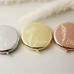 Personalized Compact Mirror,Gifts for Bridesmaid Proposal & Best Friend's Birthday,Custom Gift for Women,Birth Flower Pocket Mirror for Her Sale Price $3.36 Original Price $7.46 (55% off)