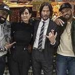 Keanu Reeves, Carrie-Anne Moss, The Kid Mero, and Desus Nice in Bong, Done, Finito (2021)