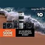Offre de Remboursement SONY : Jusqu’à 500€ Remboursés sur une Sélection de Produits Photo et Vidéo
