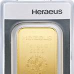 100 g Goldbarren Heraeus geprägt