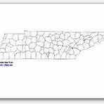 printable Tennessee county map unlabeled