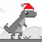 Santa T-Rex Run Pule no deserto para celebrar o Natal