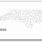 printable North Carolina county map unlabeled