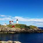 7. Cape Neddick Nubble Lighthouse Coastal lighthouse surrounded by Maine's rugged beauty, complete with scenic walking paths and ample spots for tranquil relaxation and photography.