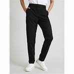 Buy Black Tapered Leg Trousers With Stretch - 8S | Trousers | Tu