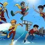 Kid Flash e os Jovens Titãs na Praia Quebra-cabeça com os Jovens Titãs