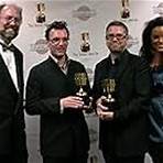 John Powell, Mark Walton, Katy Mixon Greer, and Henry Jackman at an event for Kung Fu Panda: Secrets of the Furious Five (2008)
