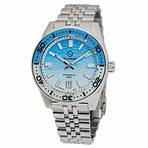 Islander Northport Hi-Beat Automatic Dive Watch with Ocean Blue and White Ripple Dial #ISL-195
