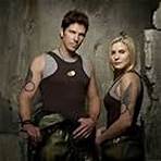 Katee Sackhoff and Michael Trucco in Battlestar Galactica (2004)