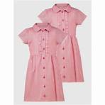 Buy Red Gingham Classic Dress 2 Pack - 5 years | School dresses | Tu