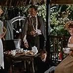 Kevin Corcoran, Tommy Kirk, Dorothy McGuire, John Mills, Janet Munro, and Cecil Parker in Swiss Family Robinson (1960)
