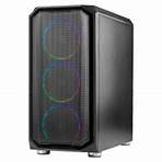 Gabinete Gamer Ninja Apolo, Mid Tower, RGB, mATX, Black, Sem Fonte, Com 3 Fans