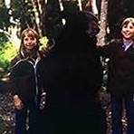 Kim Richards, Ike Eisenmann, and Bruno the Bear in Escape to Witch Mountain (1975)