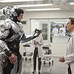 Gary Oldman and Joel Kinnaman in RoboCop (2014)