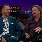 David Spade and Simon Pegg in The Late Late Show with James Corden (2015)
