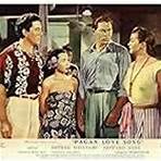 Rita Moreno, Howard Keel, Charles Mauu, and Esther Williams in Pagan Love Song (1950)