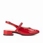 Sapato Dakota de Salto Baixo Vermelho