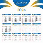Calendário 2024 Com Azul E Amarelo Vetor PNG , Calendário, Calendário 2024, Calendário Anual Imagem PNG e Vetor Para Download Gratuito
